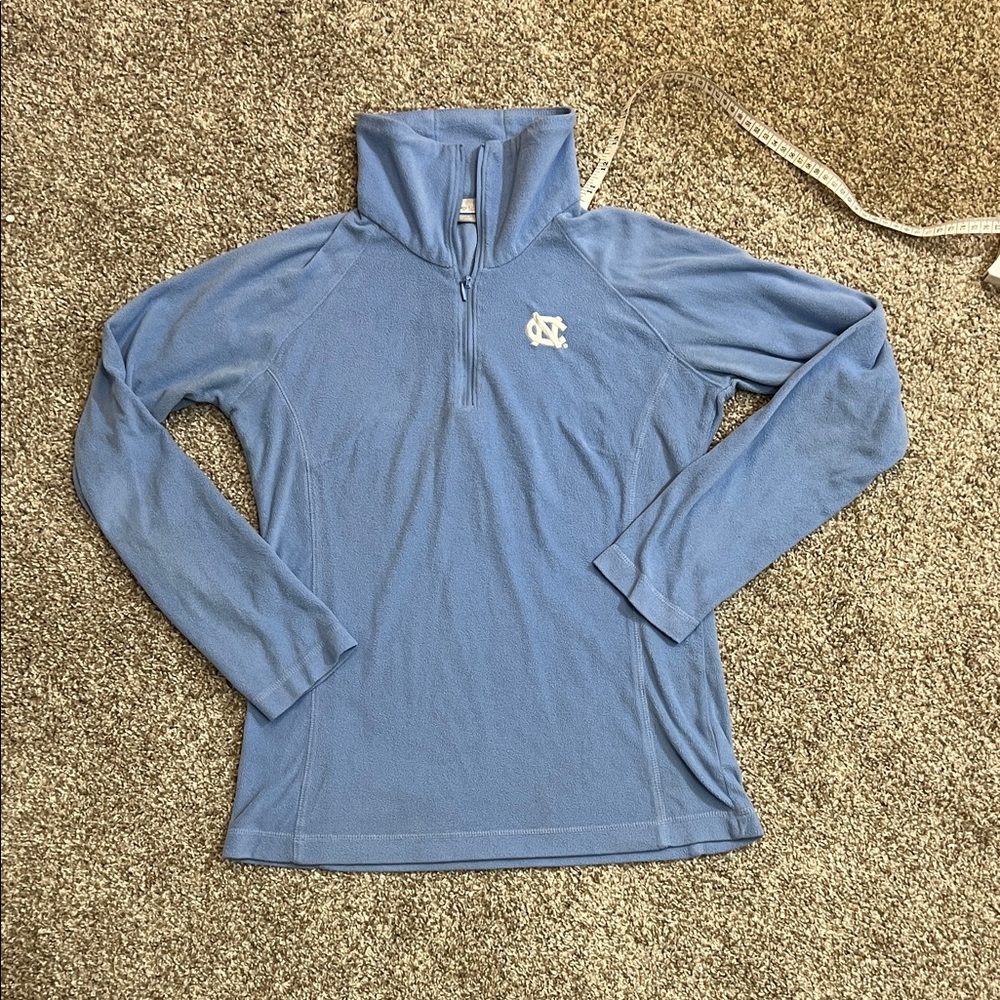 Blue Quarter-Zip Pullover with UNC Logo